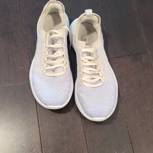 APL Women’s Knit Athletic Sneakers in Lavender and Cream